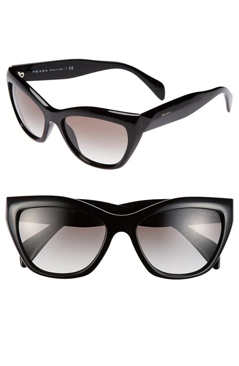 prada women's hide catwalk sunglasses|56mm cat eye sunglasses prada.